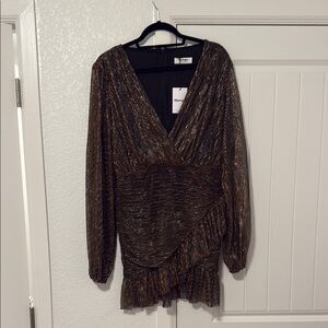 ShowPo. Bronze Metallic Dress